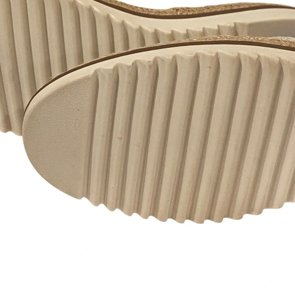 Clarks Serena White Leather Espadrilles - Brand New - 8.5